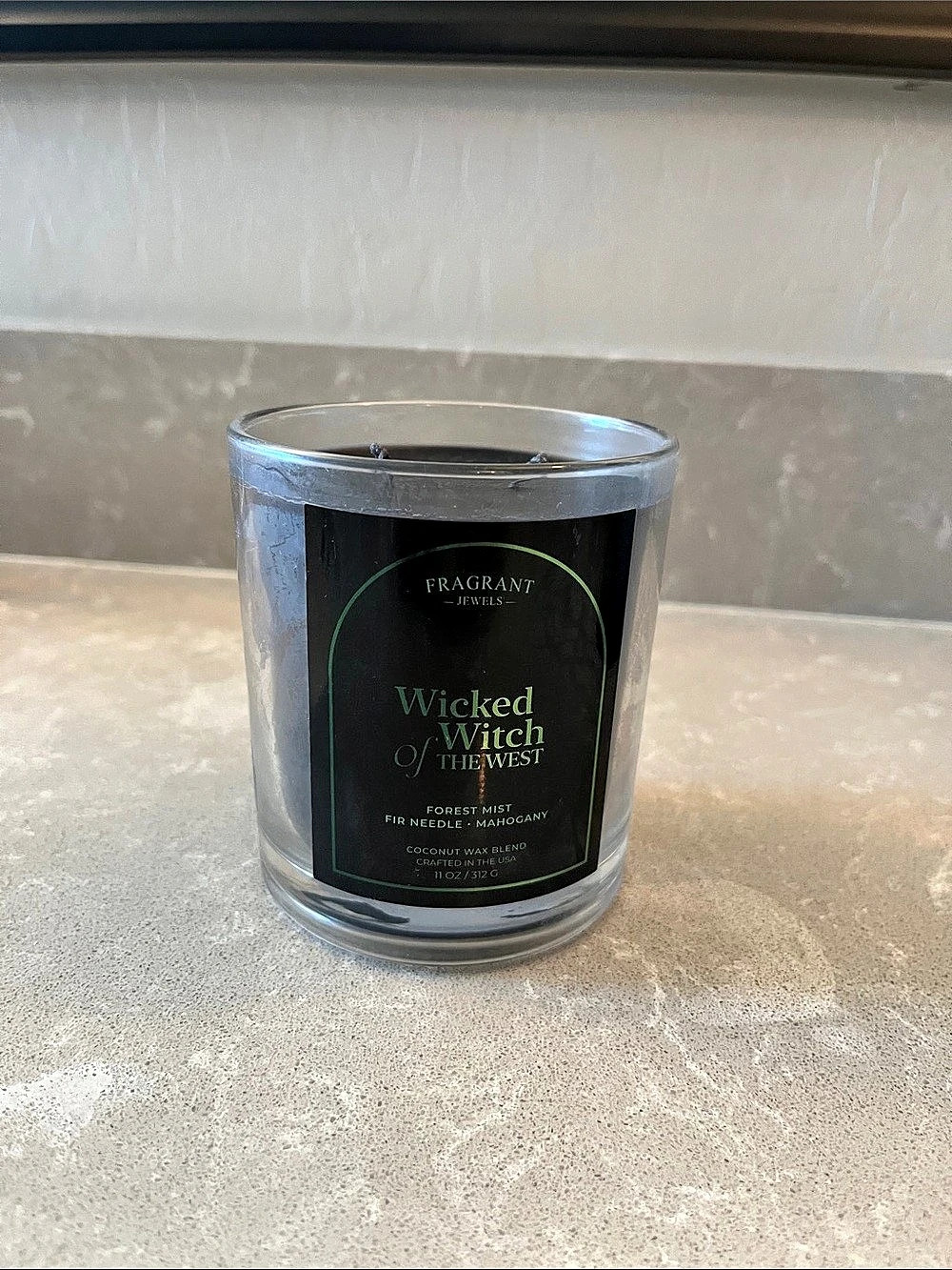 Fragrant Jewels Wicked Witch of the West Jewel Candle Black 11 oz NWT